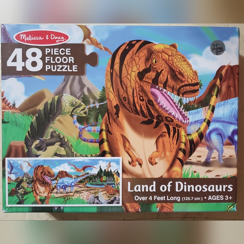 Melissa & Doug Land Of Dinosaurs 48-Piece Floor Puzzle